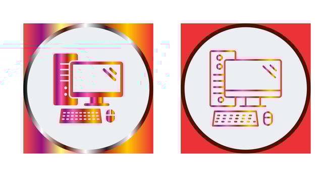 Computer Vector Icon