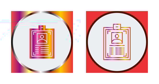 ID Card Vector Icon