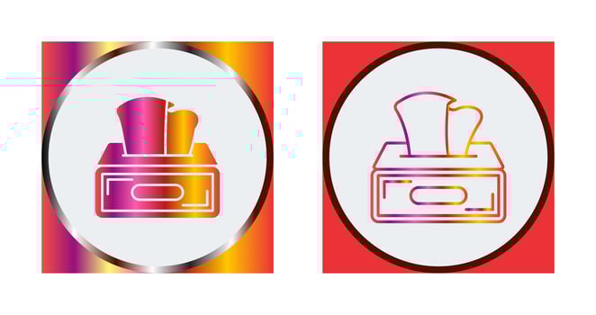 Tissue Box Vector Icon