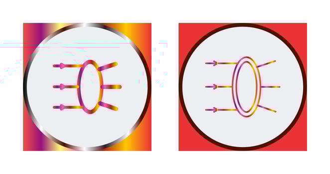 Refraction Vector Icon