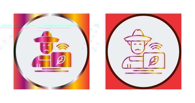 Farmer Vector Icon