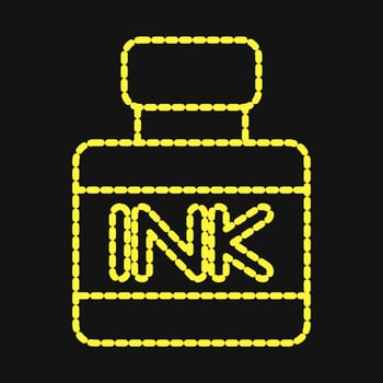 Icon ink. Indonesian general election elements. Icons in dotted style. Good for prints, posters, infographics, etc. vector