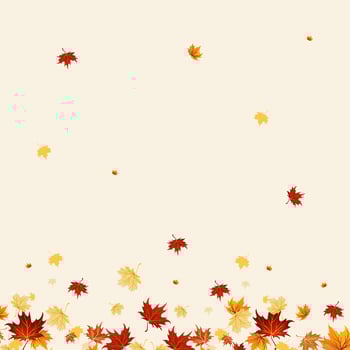 Autumn Background With Falling Leaves vector