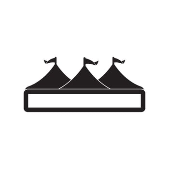 Vintage camping and outdoor adventure emblems, logos and badges. Camp tent in forest or mountains. Camping equipment. Vector. vector