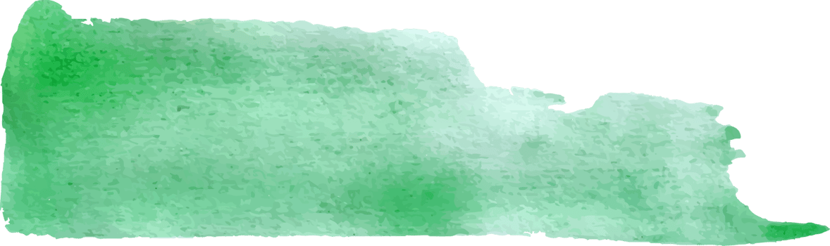 green watercolor brush stroke element png