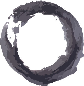 round black stain watercolor element png