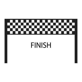 finish icon vector