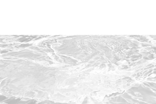 Defocus blurred transparent blue colored clear calm water surface texture with splashes reflection. Trendy abstract nature background. Water waves in sunlight with copy space. Blue watercolor shine. png