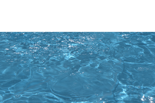 Defocus blurred transparent blue colored clear calm water surface texture with splashes reflection. Trendy abstract nature background. Water waves in sunlight with copy space. Blue watercolor shine. png