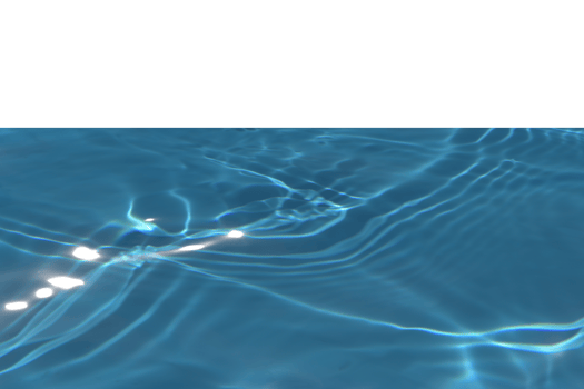Defocus blurred transparent blue colored clear calm water surface texture with splashes reflection. Trendy abstract nature background. Water waves in sunlight with copy space. Blue watercolor shine. png