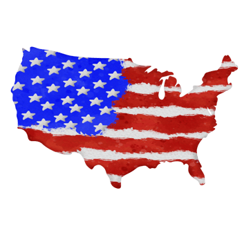 America, paint brush,watercolor png