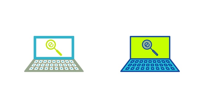 Unique Find on Internet Vector Icon