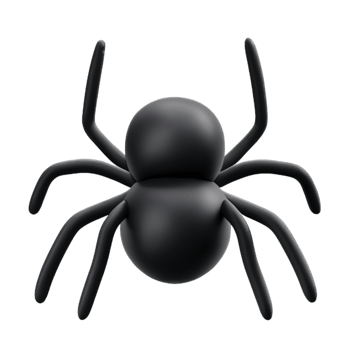 Spider  Black  Halloween AI Generative png
