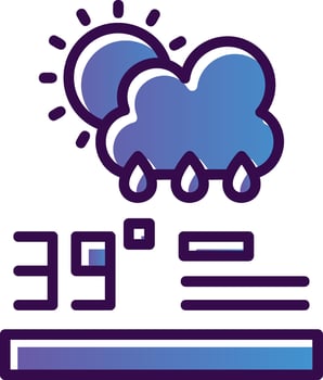 Forecast Analytics Vector Icon Design