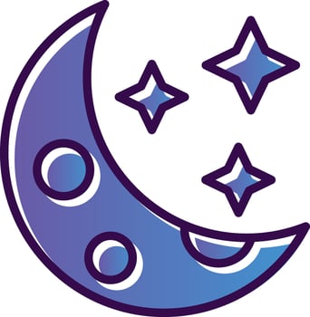 Moon Vector Icon Design