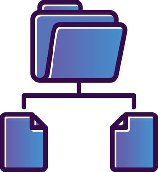 Data Sharing Vector Icon Design