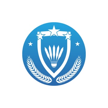 Badminton Sport Icon And Symbol Vector Template Illustration
