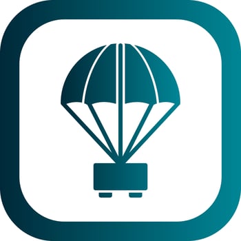 Parachute Vector Icon Design