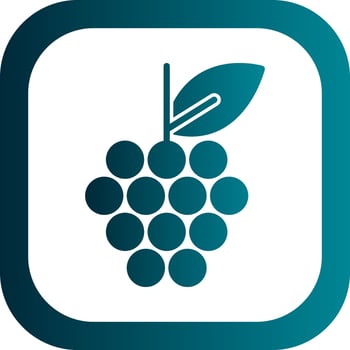 Grapes Vector Icon Design