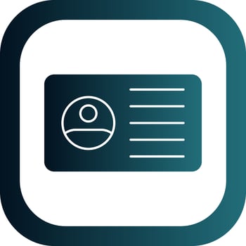 ID Card Vector Icon Design
