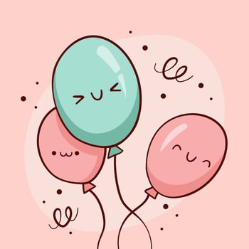 BALLOONS AROUND THE WORLD DAY vector