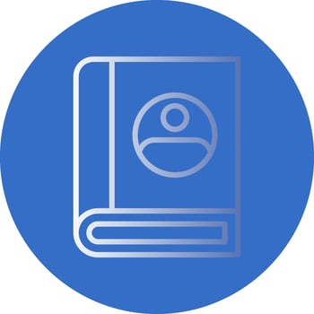 Contact Book Vector Icon Design