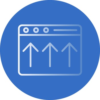 Above The Fold Vector Icon Design