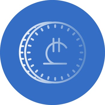 Lari Vector Icon Design