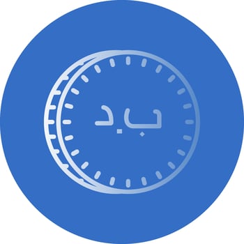 Bahraini Dinar Vector Icon Design