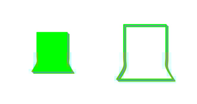 Unique Back Stand Vector Icon