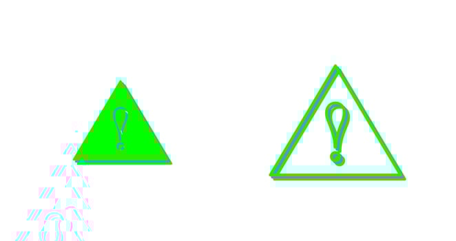 Unique Alert Vector Icon