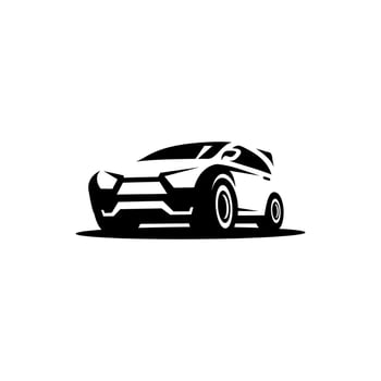 vector desain mobil sport simple on white background