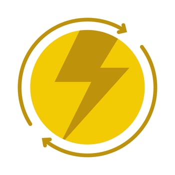 energy symbol flat vector