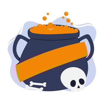 halloween flat design badge vector