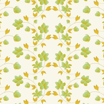 Seamless Vintage Floral Background Pattern vector