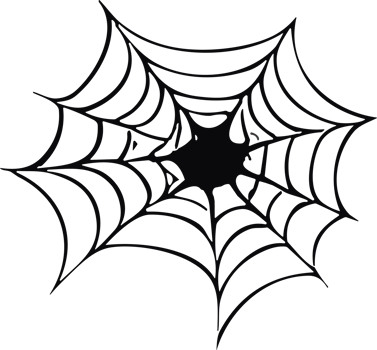 Halloween Spider cobweb ai generative png