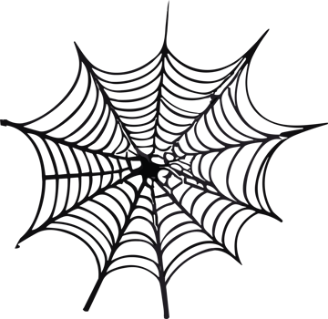 Halloween Spider cobweb ai generative png