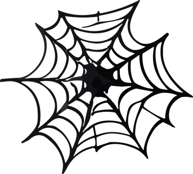 Halloween Spider cobweb ai generative png