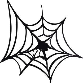 Halloween Spider cobweb ai generative png