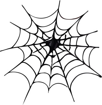 Halloween Spider cobweb ai generative png