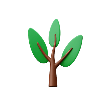shrub 3d rendering icon illustration png