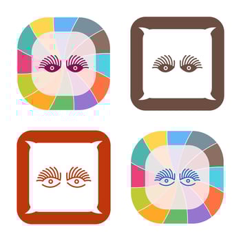 Longlashes Vector Icon