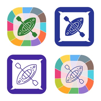 Kayak Vector Icon