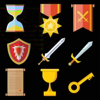 The Illustration of Icon Game Pack vector