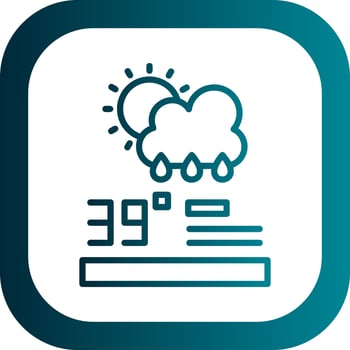 Forecast Analytics Vector Icon Design