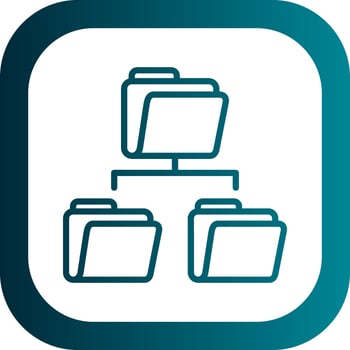Folder Sharing Vector Icon Design