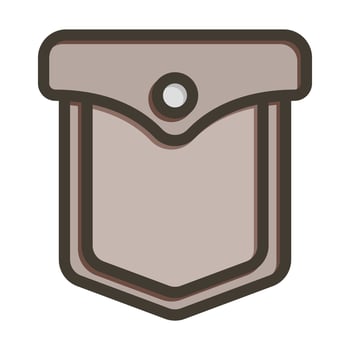 Pocket Vector Thick Line Filled Colors Icon For Personal And Commercial Use.