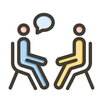 Counseling Vector Thick Line Filled Colors Icon For Personal And Commercial Use.