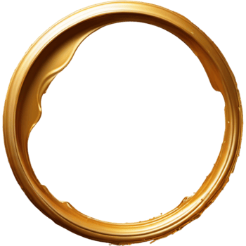 3d Golden Circle. AI Generative png