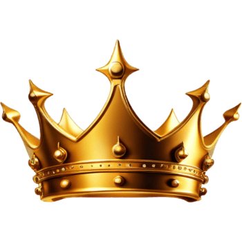 3d Golden Crown. AI Generative png